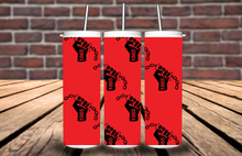 Load image into Gallery viewer, JUNETEENTH Themed 20oz Skinny Tumblers
