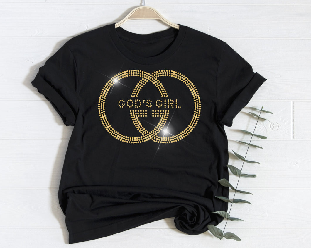 GOD'S GIRL RHINESTONE TEE