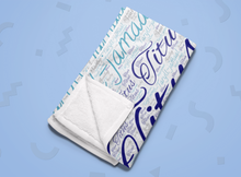 Load image into Gallery viewer, All-Over 29x39 Baby Name Blanket
